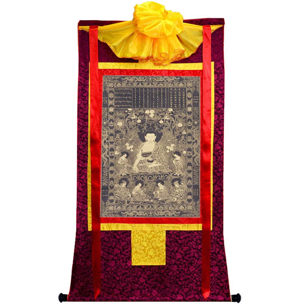 Sikhin - Tibetan thangka painting, view 5