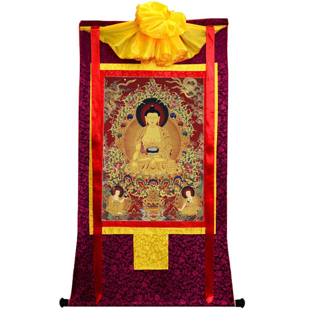 Shakyamuni Image - Tibetan thangka painting, view 10