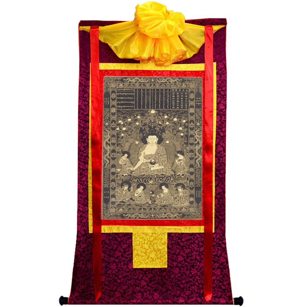 Viśvabhu - Tibetan thangka painting, view 5