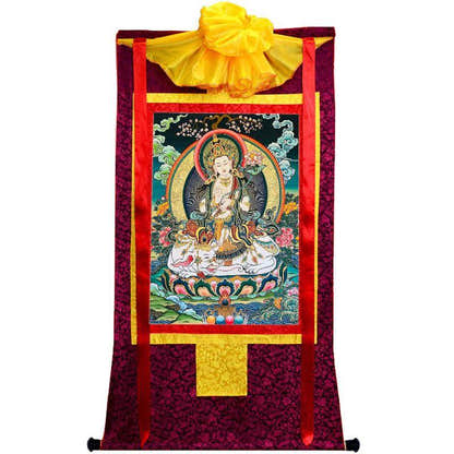 Samantabhadra Thangka - Tibetan thangka painting, view 5