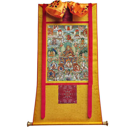 Padmasambhava - Guru Rinpoche - Tibetan thangka painting, view 6