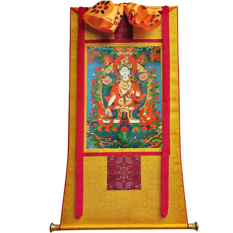 White Tara Image - Tibetan thangka painting, view 11