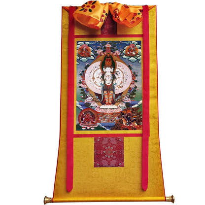 1000 Arms Avalokiteshvara Image - Tibetan thangka painting, view 11
