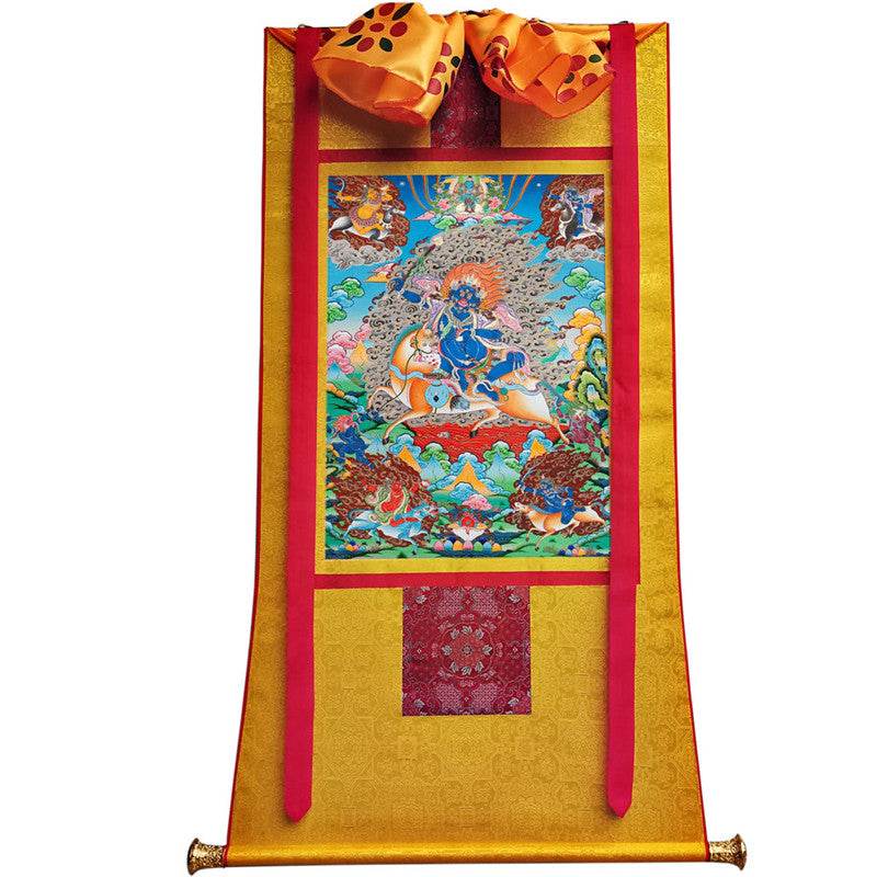 Palden Lhamo / Magzor Gyalmo / Shri Devi Image - Tibetan thangka painting, view 11