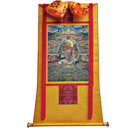 Vaisravana Image - Tibetan thangka painting, view 11