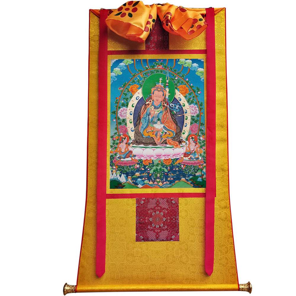 Padmasambhava - Guru Rinpoche - Tibetan thangka painting, view 6