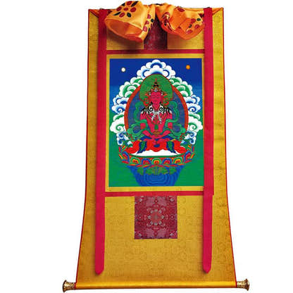 Amitayus Image - Tibetan thangka painting, view 11