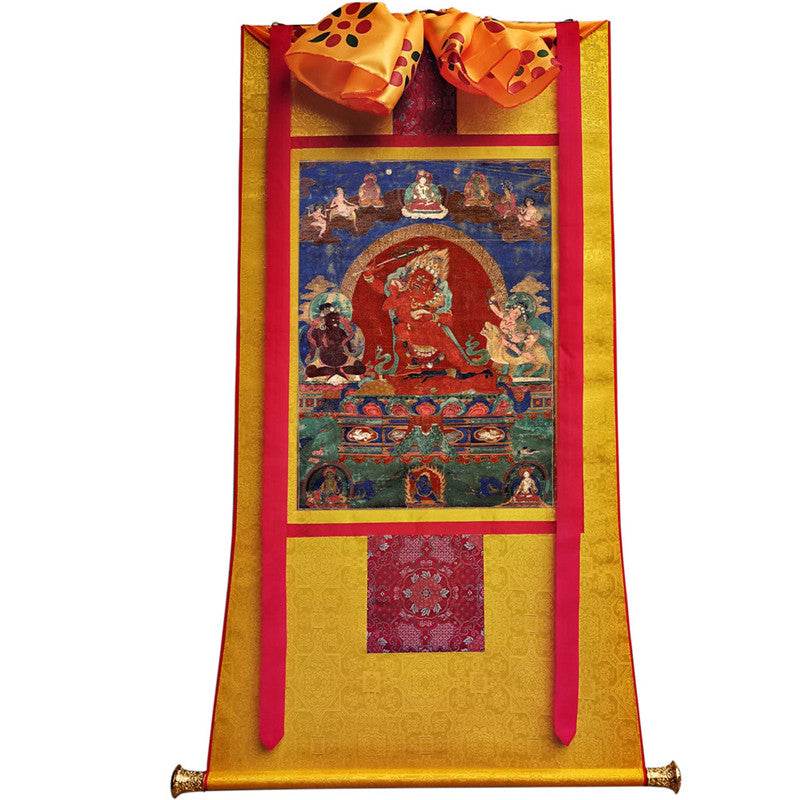 Rakta,Yamari Image - Tibetan thangka painting, view 11