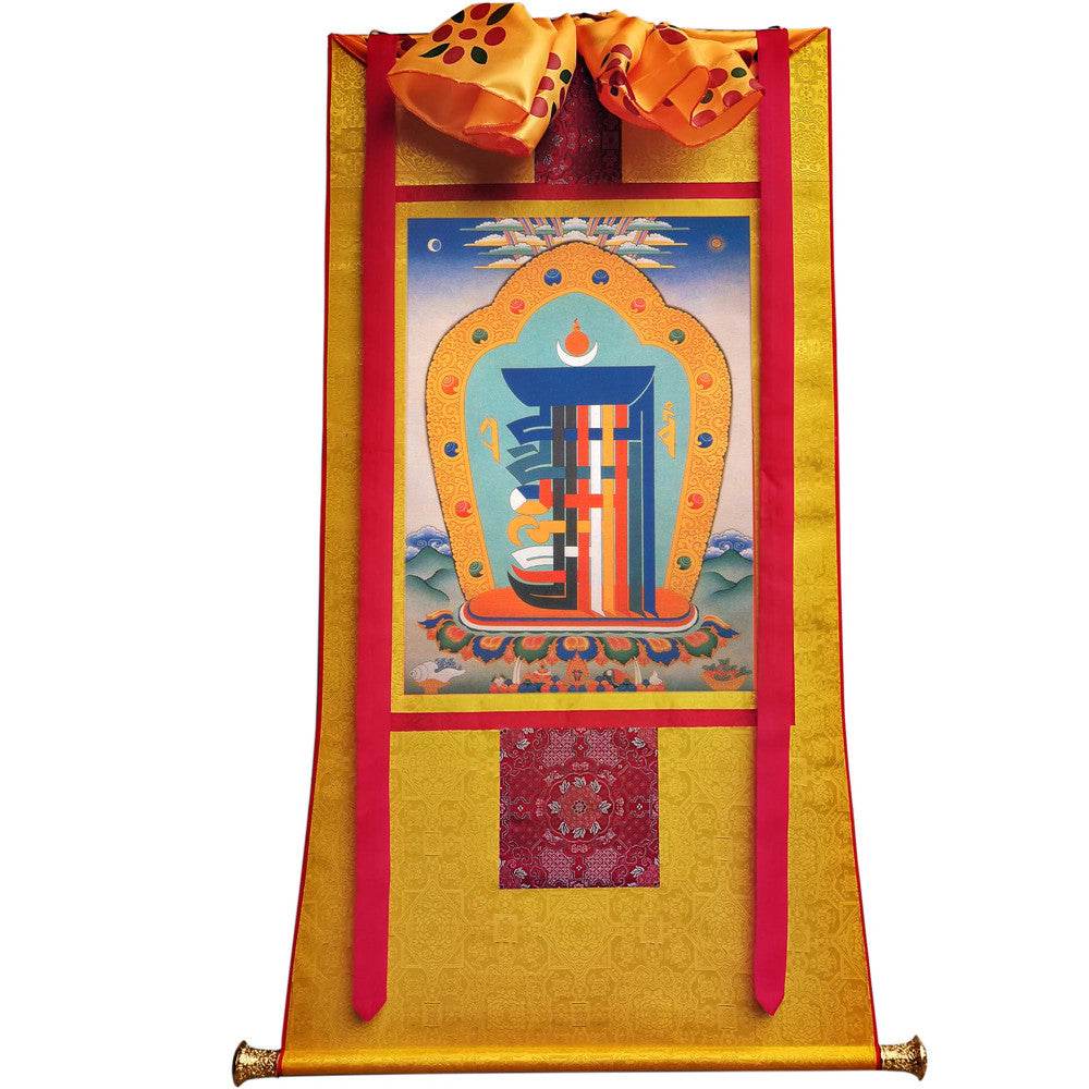 The design of Gathering Ten Powerful Elements - Tibetan thangka painting, view 6