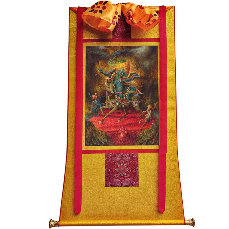 Palden Lhamo / Magzor Gyalmo / Shri Devi Image - Tibetan thangka painting, view 11