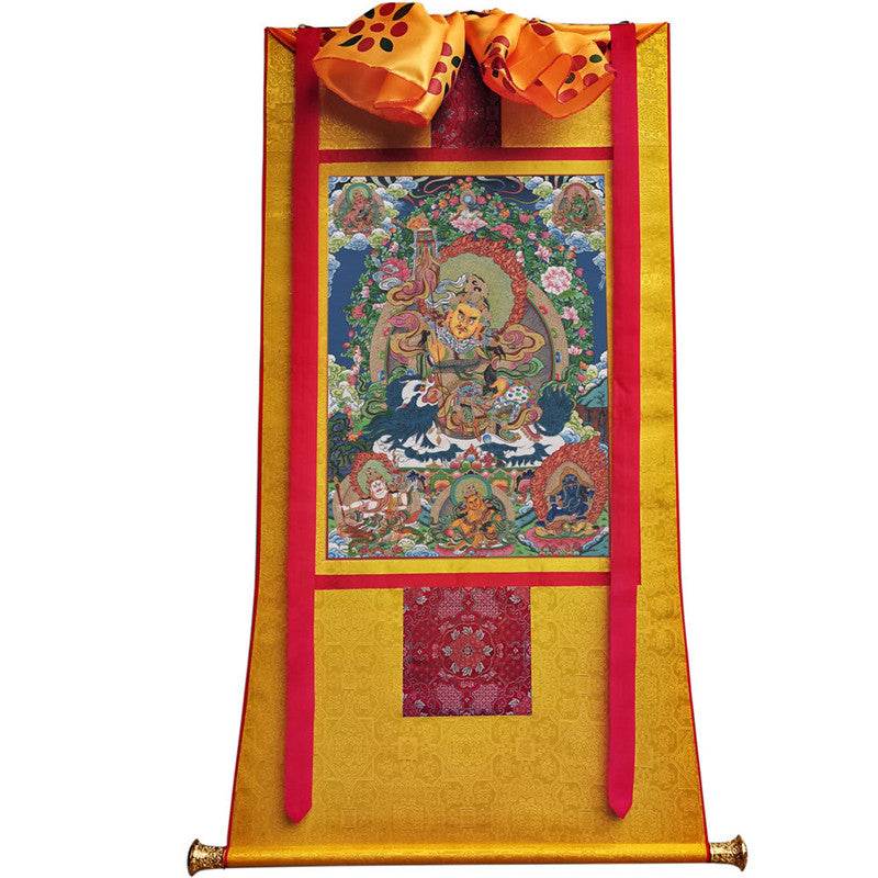 Vaisravana Image - Tibetan thangka painting, view 11