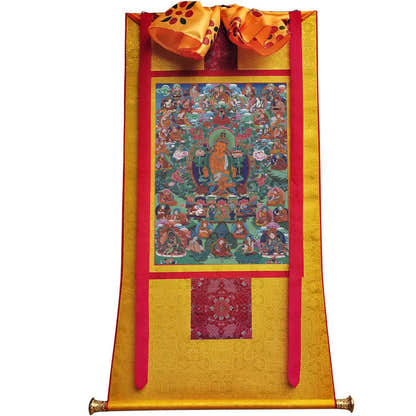 Manjusri - Tibetan thangka painting, view 6