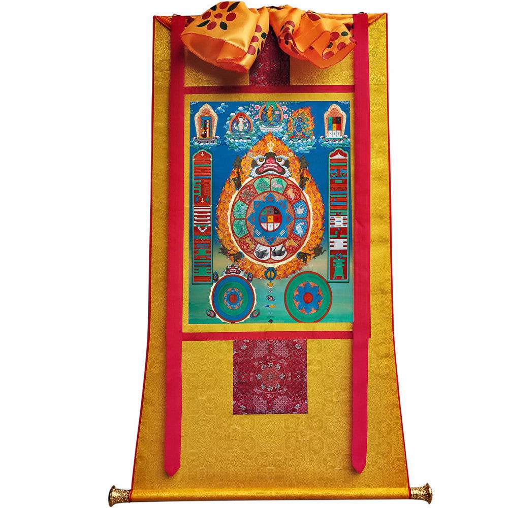 SIPAHO - Melong - Tibetan Calendar - Tibetan thangka painting, view 5
