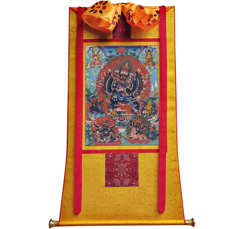 Yamantaka \ Vajrabhairava Image - Tibetan thangka painting, view 11
