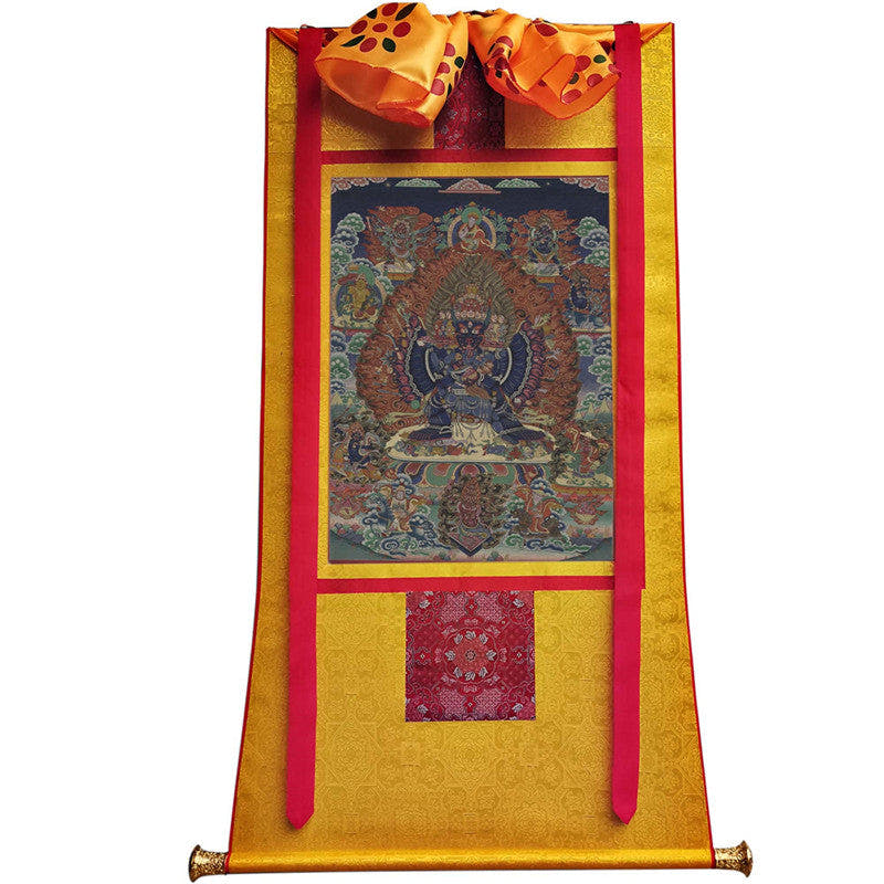 Yamantaka \ Vajrabhairava Image - Tibetan thangka painting, view 11