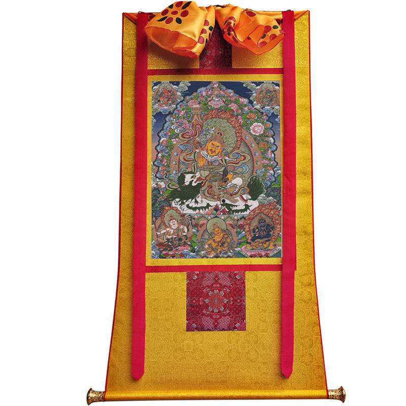 Vaisravana Image - Tibetan thangka painting, view 11