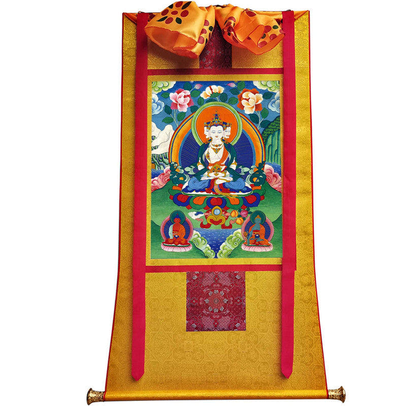 Vairocana \ Mahavairocana Image - Tibetan thangka painting, view 11