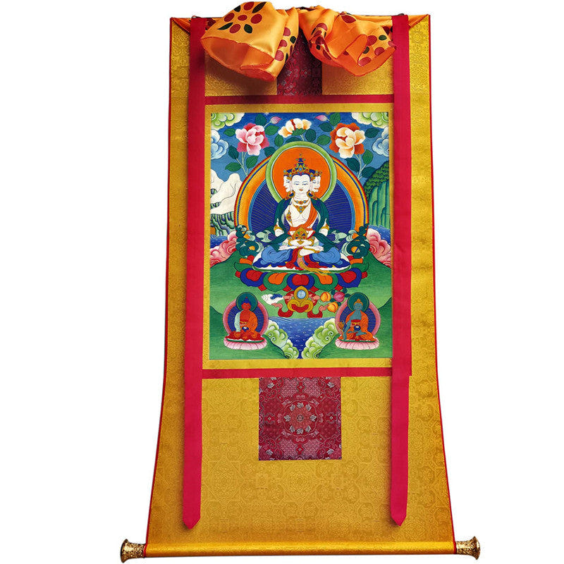 Vairocana \ Mahavairocana Image - Tibetan thangka painting, view 11