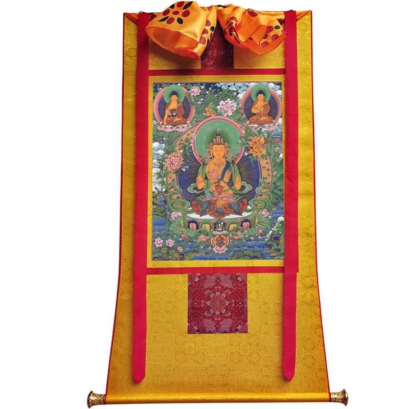 Avalokitesvara Image - Tibetan thangka painting, view 11