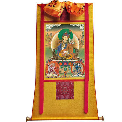 Padmasambhava - Guru Rinpoche - Tibetan thangka painting, view 21