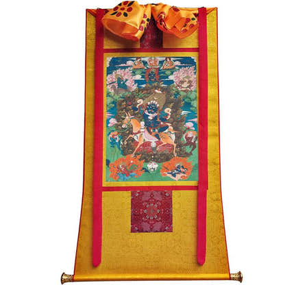 Palden Lhamo / Magzor Gyalmo / Shri Devi Image - Tibetan thangka painting, view 11