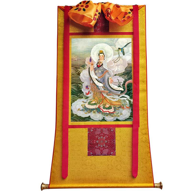 Avalokitesvara Image - Tibetan thangka painting, view 11