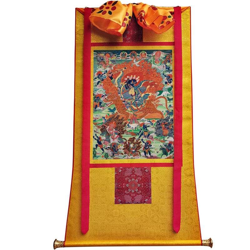 Guru Rinpoche Image - Tibetan thangka painting, view 11