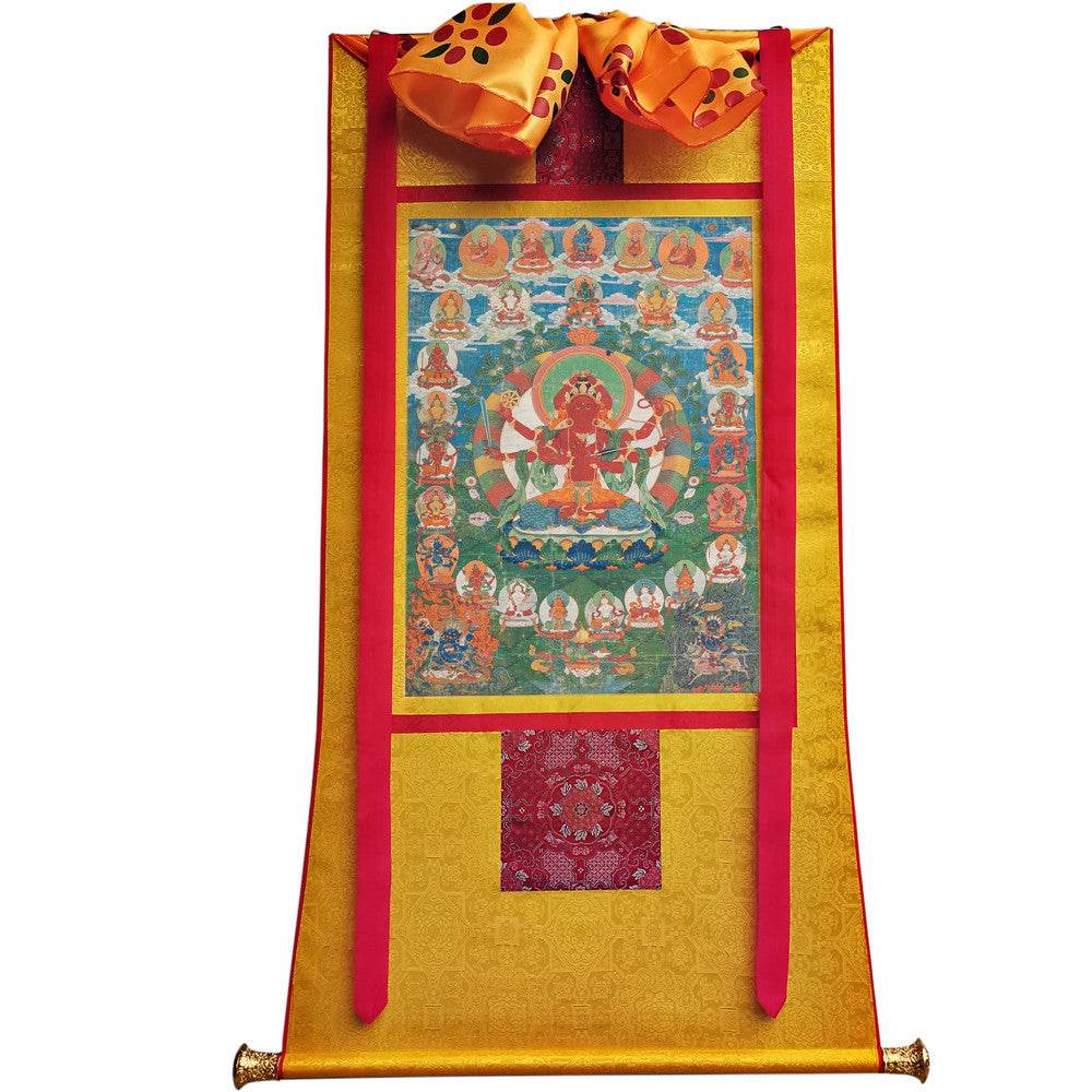 kurukulla - Tibetan thangka painting, view 6