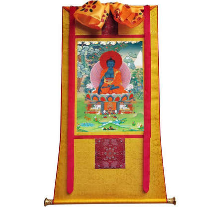 Acala / Akshobhya - Tibetan thangka painting, view 6