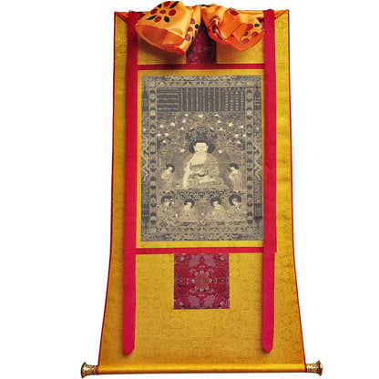 Vipasyin - Tibetan thangka painting, view 6