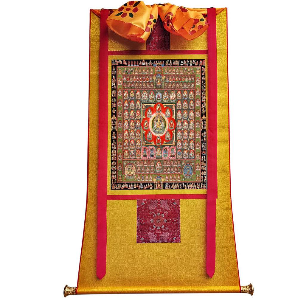 Garbha-dhatu-mandala Image - Tibetan thangka painting, view 11