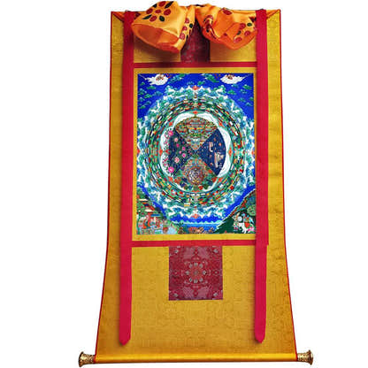 The Three Realms of Samsara Image - Tibetan thangka painting, view 11