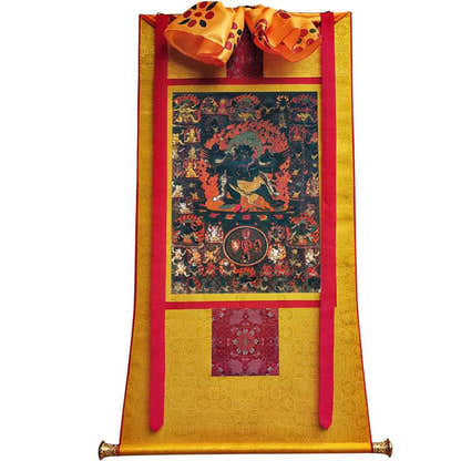 58 Wrathful Deities of Bardo Thodol Image - Tibetan thangka painting, view 11