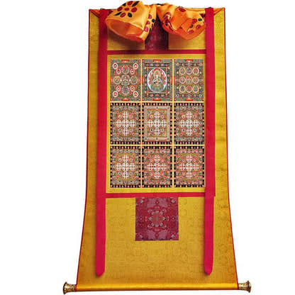Vajradhatu Mandala Image - Tibetan thangka painting, view 11