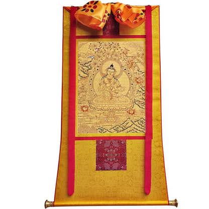 Vajrasatva Image - Tibetan thangka painting, view 11