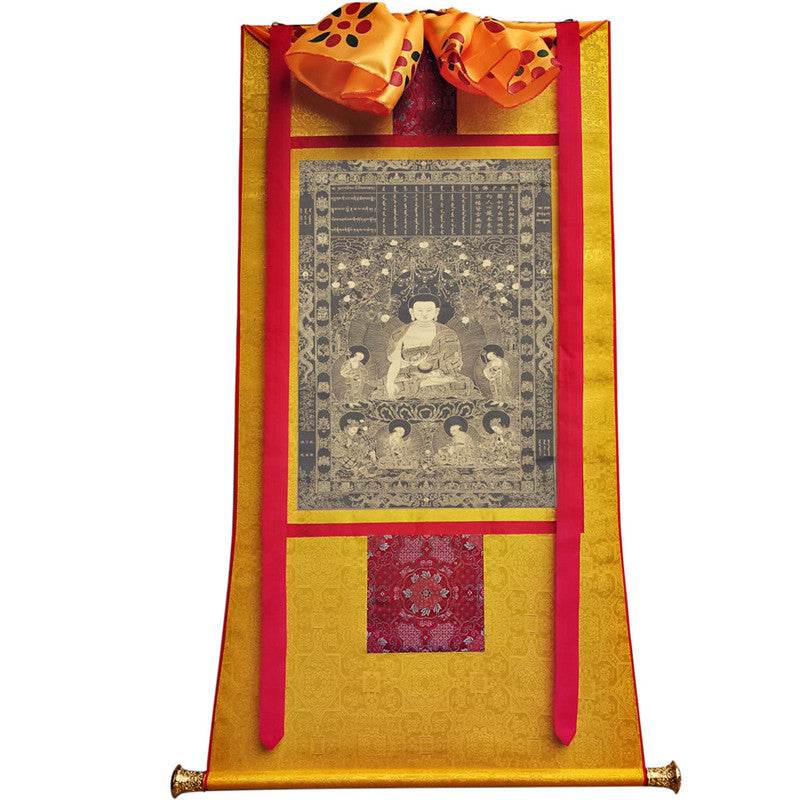 Vipasyina Buddha Image - Tibetan thangka painting, view 11