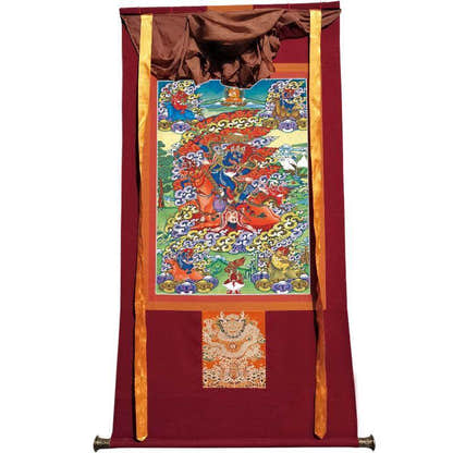 Palden Lhamo / Magzor Gyalmo / Shri Devi - Tibetan thangka painting, view 7