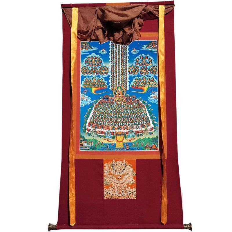 Tsongkhapa's Refuge Tree - Tibetan thangka painting, view 7