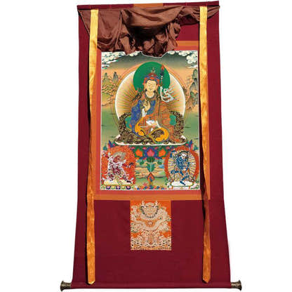 Padmasambhava - Guru Rinpoche - Tibetan thangka painting, view 22