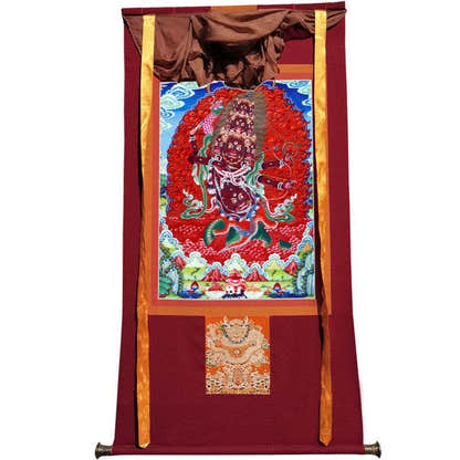 Rahula Image - Tibetan thangka painting, view 12
