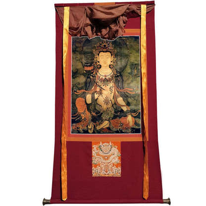 Samantabhadra Image - Tibetan thangka painting, view 12