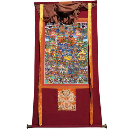 Vajrakilaya Image - Tibetan thangka painting, view 12