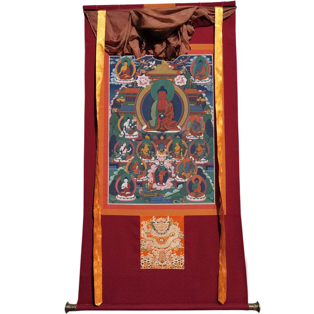 Amitabha Thangka - Tibetan thangka painting, view 20