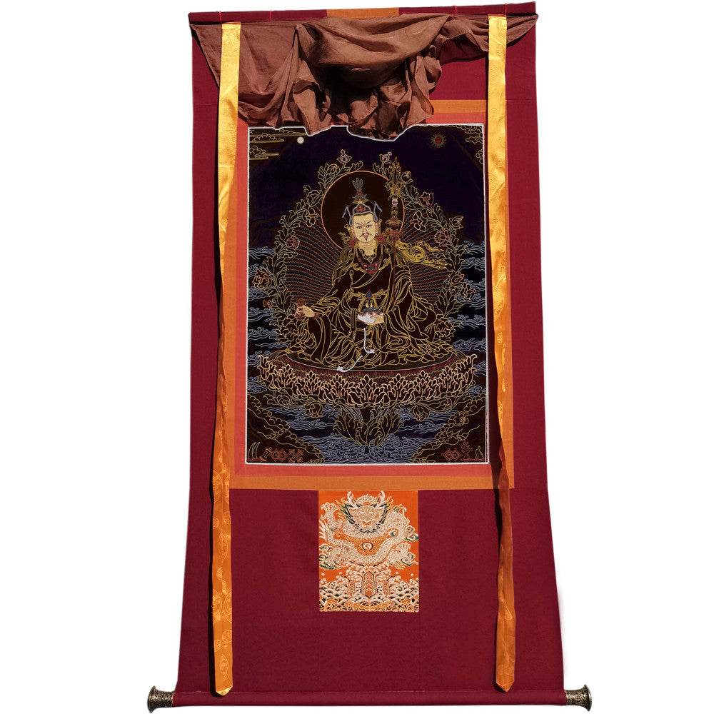 Padmasambhava - Guru Rinpoche - Tibetan thangka painting, view 7