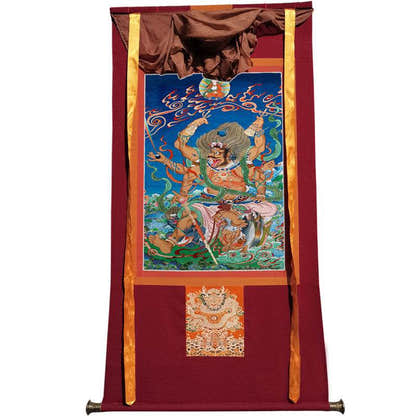 Mahakala Image - Tibetan thangka painting, view 12