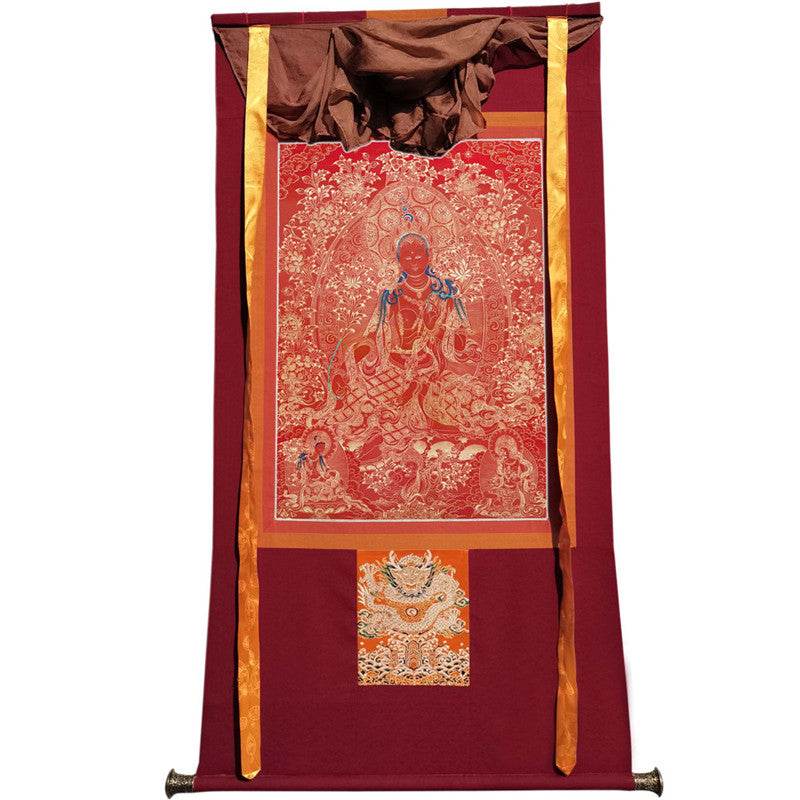 Green Tara Image - Tibetan thangka painting, view 12