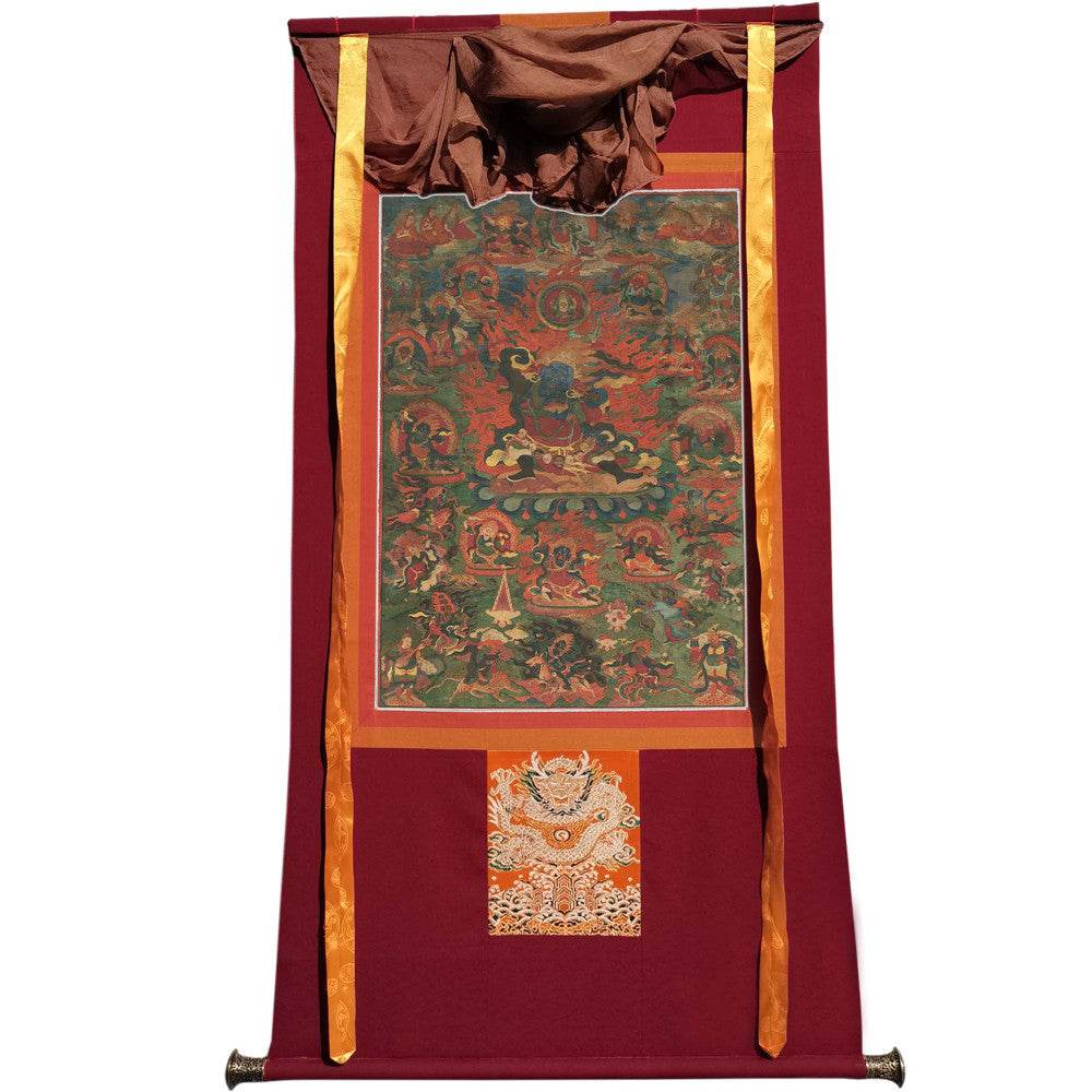 Legden Mahakala Thangka - Tibetan thangka painting, view 7