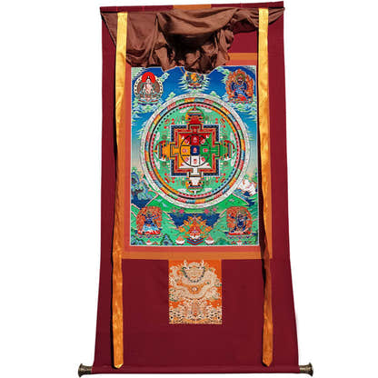Yamantaka Mandala\ Vajrabhairava Image - Tibetan thangka painting, view 12