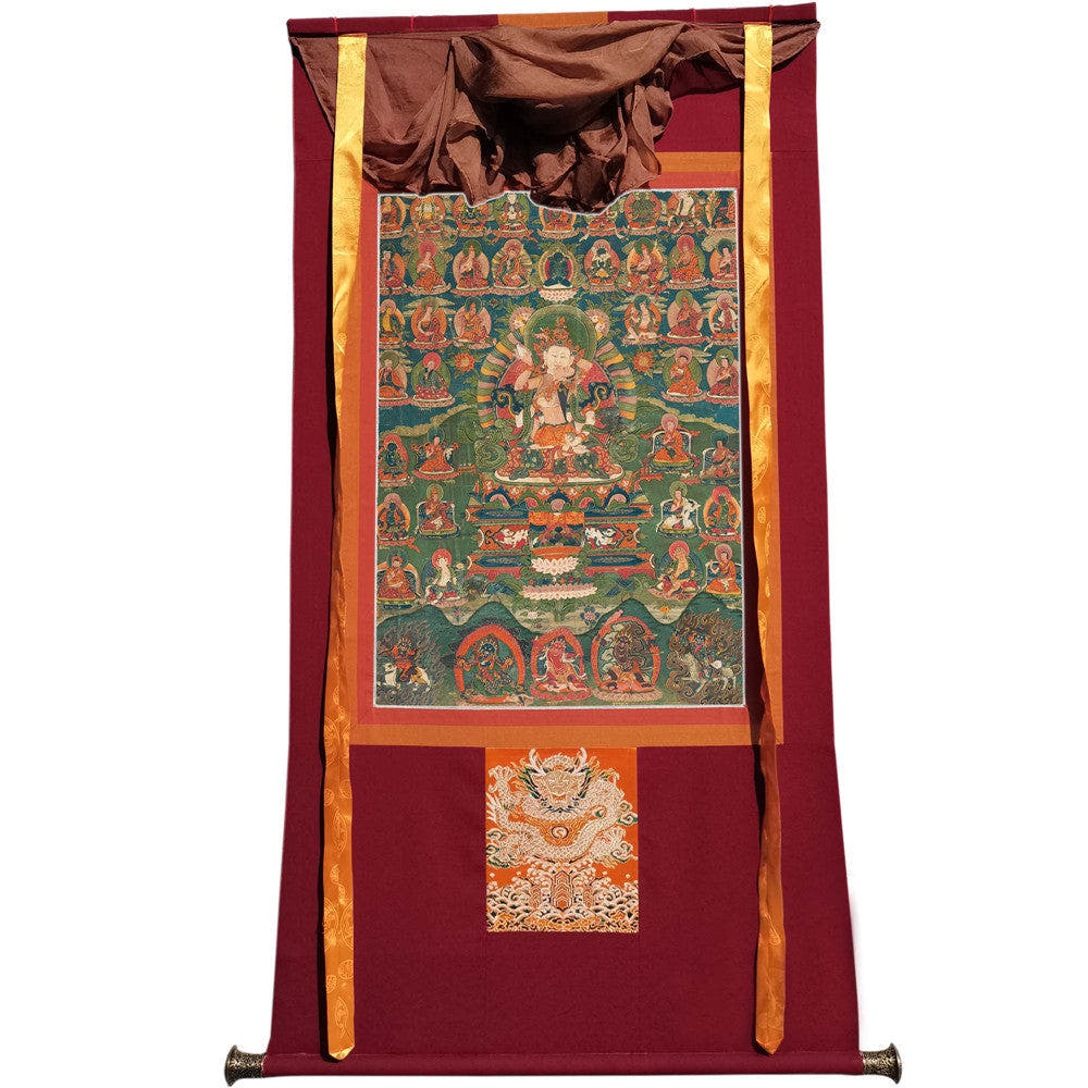 2768-唐卡-HBMT-072莲师-海生金刚76 - Tibetan thangka painting, view 7