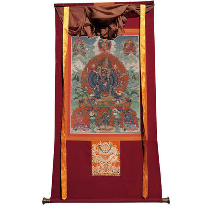 Yamantaka \ Vajrabhairava Image - Tibetan thangka painting, view 12